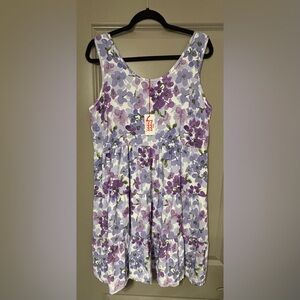 Floral Purple Mini Dress